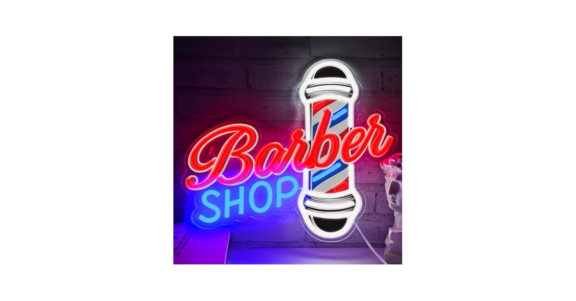 バーバーショップ◆BAEBER SHOP☆ネオンベクター★LED電光看板 Amazon.com: Barber Neon Sign for Barber Shops Hair Salon